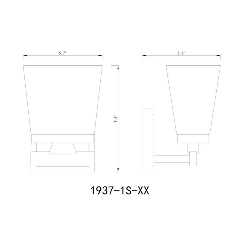Z-Lite 1937-1S Astor 6" Wide Bathroom Vanity Light