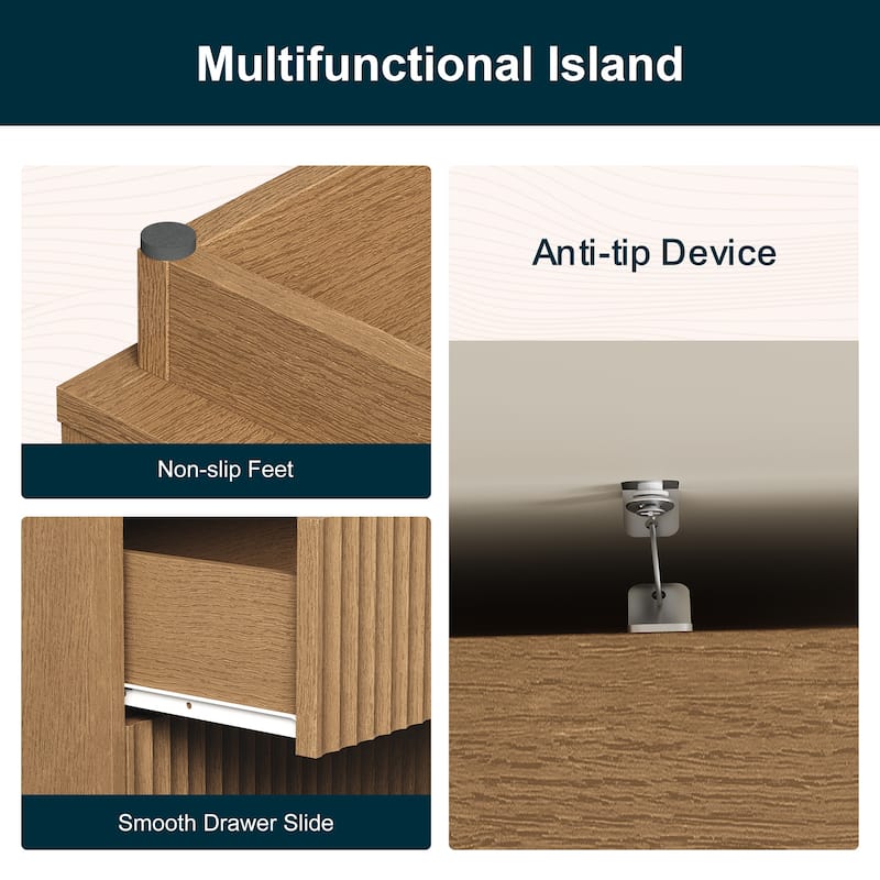 3-Drawer Nightstand for Bedroom