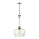 preview thumbnail 1 of 0, Glasgow 1-Light Pendant in Polished Chrome with Clear Glass