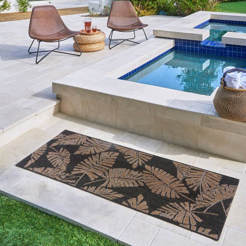 Reyn Spooner Tradewinds Hawaiian Tropical UV Protected Polypropylene Flatweave Indoor/ Outdoor Area Rug Collection