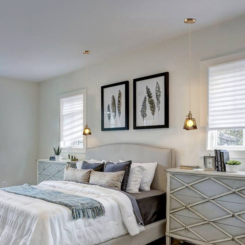 1-Light Vintage Pendant Light Entryway Light Fixture
