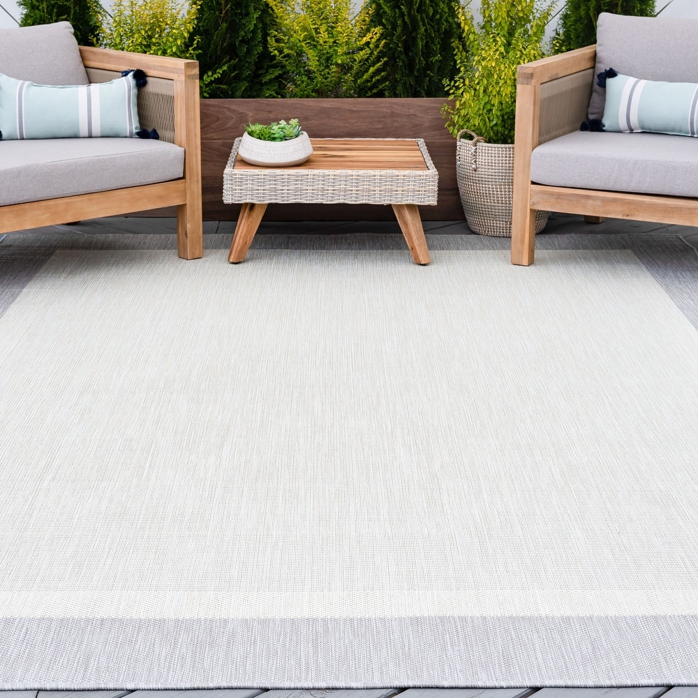 Exo Coastal Border Indoor/Outdoor Area Rug