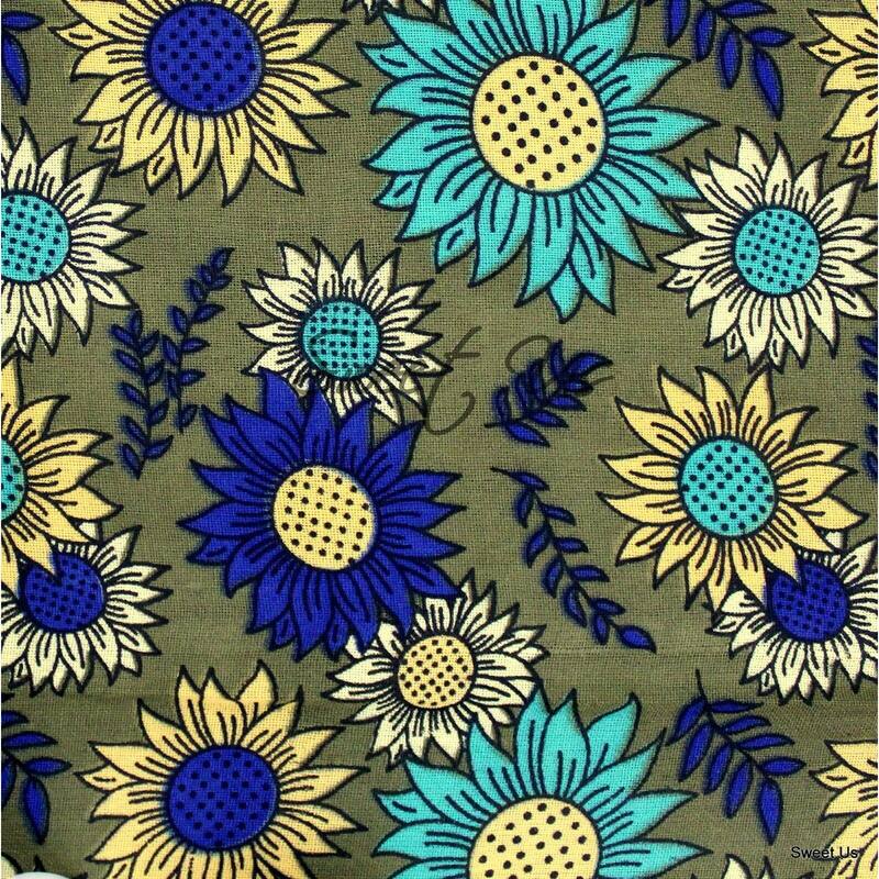 Cotton Sunflower Multi Floral Tablecloth Rectangle