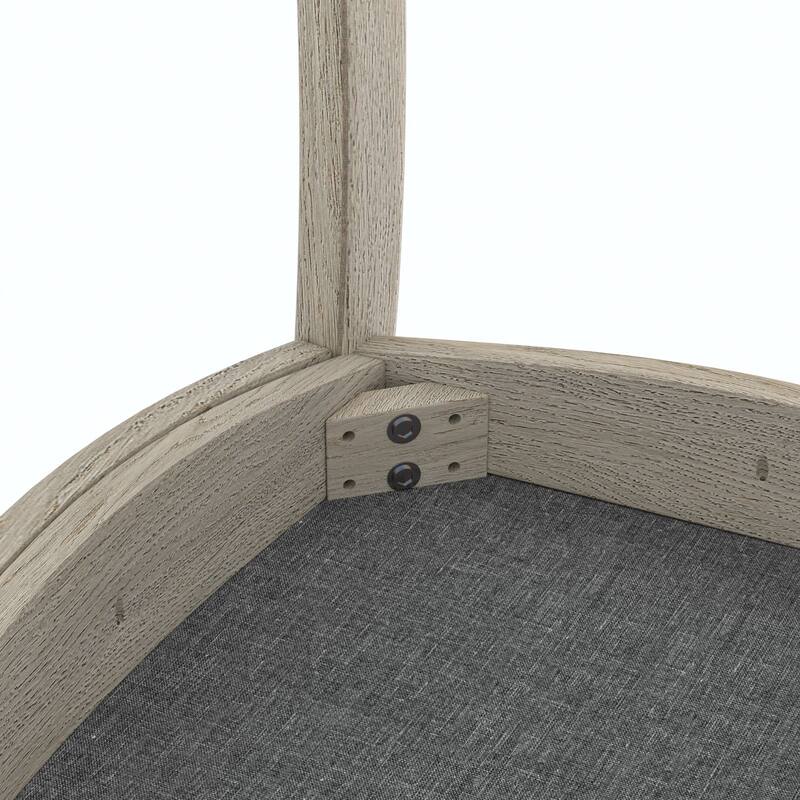 Javlergo Mid-Century Modern Solid Wood Dining Table Set for 4/6, Rectangular Kitchen Table and Chairs, Upholstered Dining Set