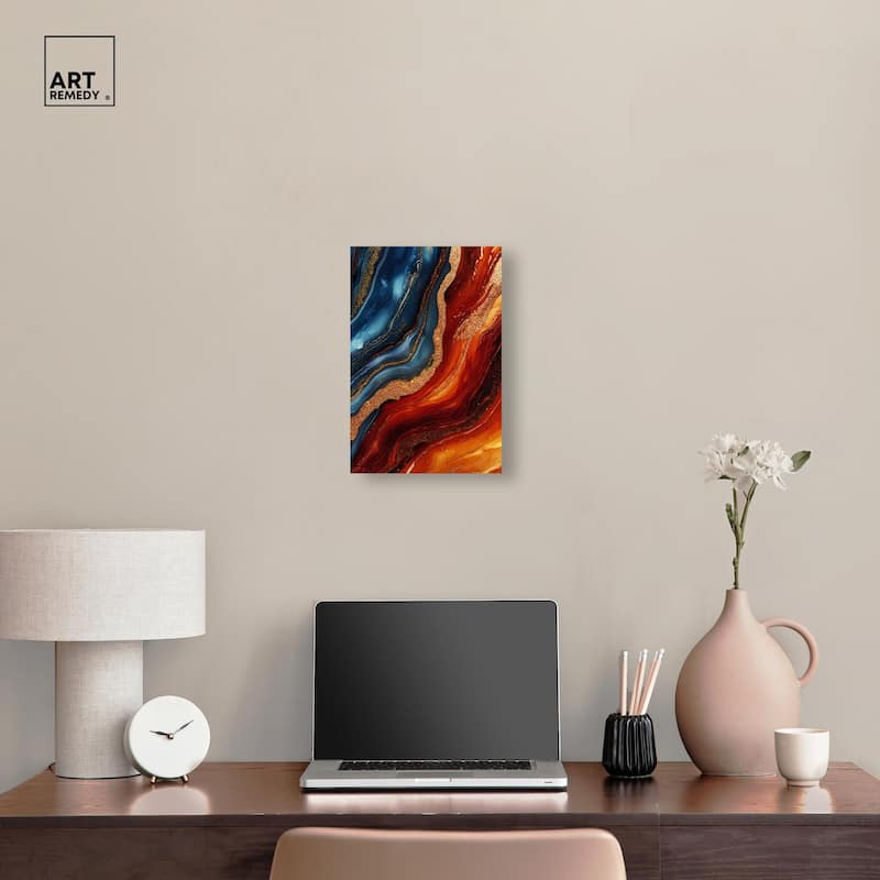 Gilded Galaxy Canvas by Art Remedy, Gallery Wrapped