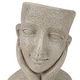 preview thumbnail 7 of 8, Speckled Beige MgO Happy Bust Head Indoor/Outdoor Statue Planter