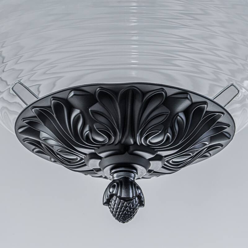 Industrial 1 - Light 11.8" W Retro French Globe Glass Pendant For Kitchen Island