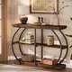 preview thumbnail 3 of 4, Industrial 3 Tiers Console Table, 41.3 Inches Narrow Wood Entryway Table