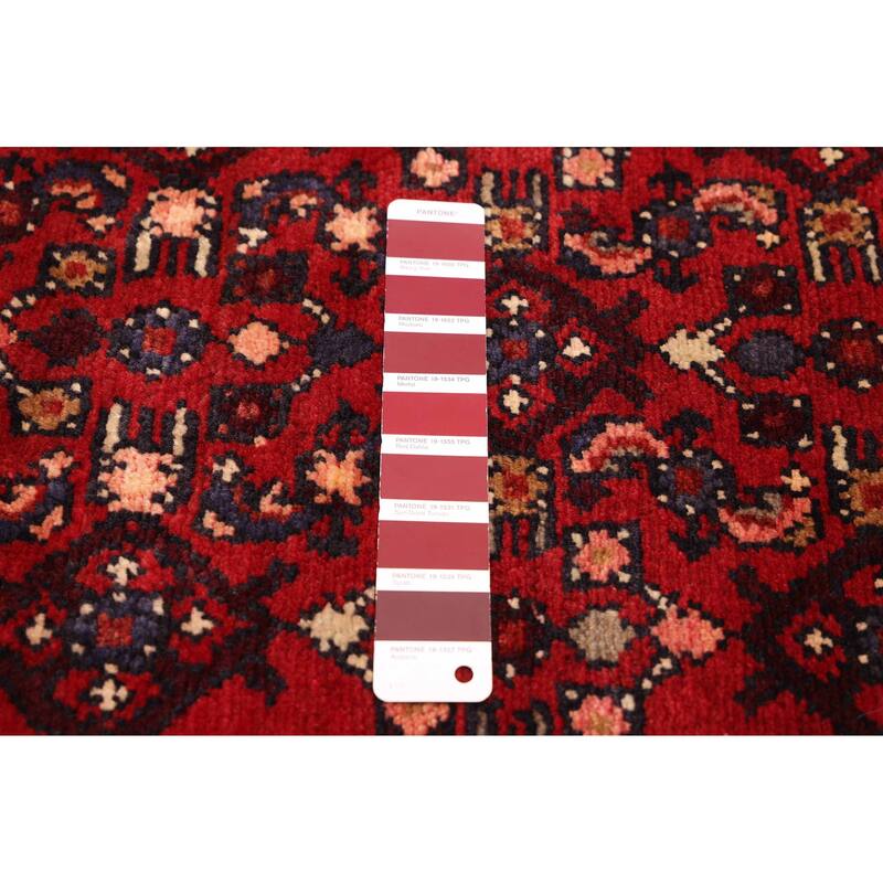 ECARPETGALLERY Hand-knotted Andelz Red Wool Rug - 2'11 x 10'7