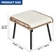 preview thumbnail 19 of 20, Moasis 5-Piece Outdoor Wicker Patio Bistro Set with Footrest Ottomans