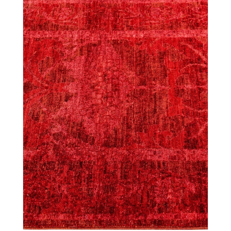 Overdyed, One-of-a-Kind Hand-Knotted Area Rug - Brown - 2' 7" x 9' 7"