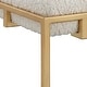 preview thumbnail 4 of 4, Uttermost Paradox Gold and White Small Shearling Bench