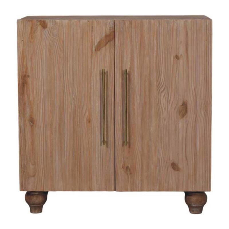Artisan Furniture Solid Wood Sand grain Pine & Mango Sideboard, 2-Drawers, Beige - N/A