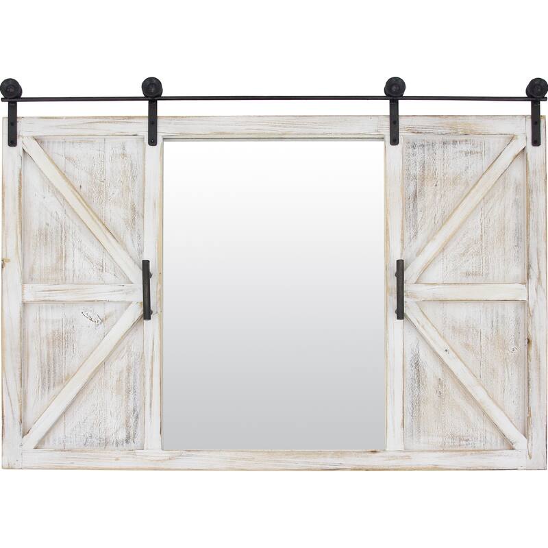 FirsTime & Co. Hayloft Farmhouse Barn Door Mirror