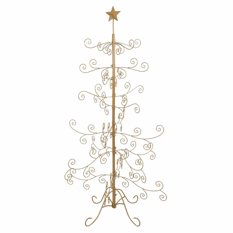 Sunnydaze Noelle Metal Christmas Tree Ornament Display - 60" H