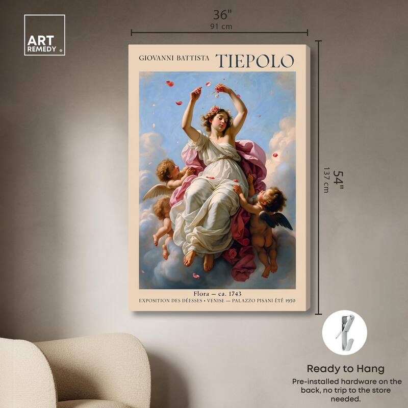 Flora in the Venetian Sky Canvas by Art Remedy, Gallery Wrapped