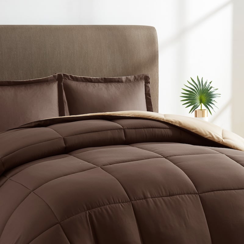 Nestl All Season Down Alternative Reversible Comforter Set