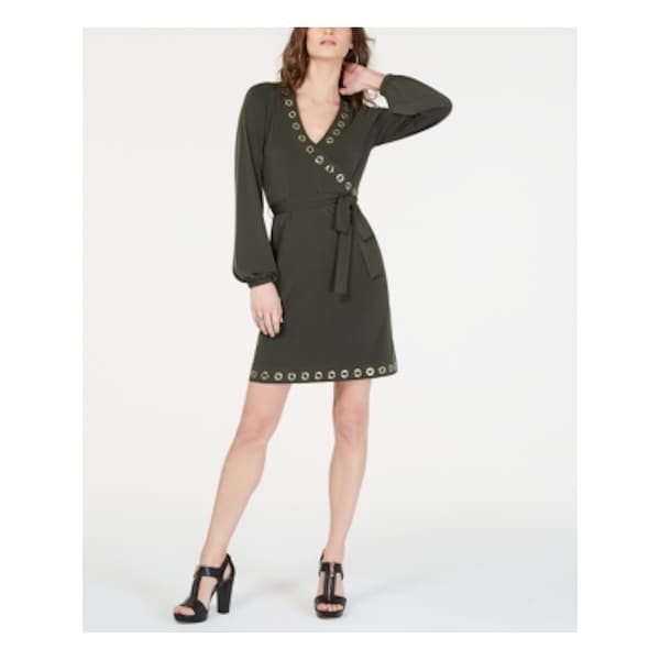 michael kors black wrap dress
