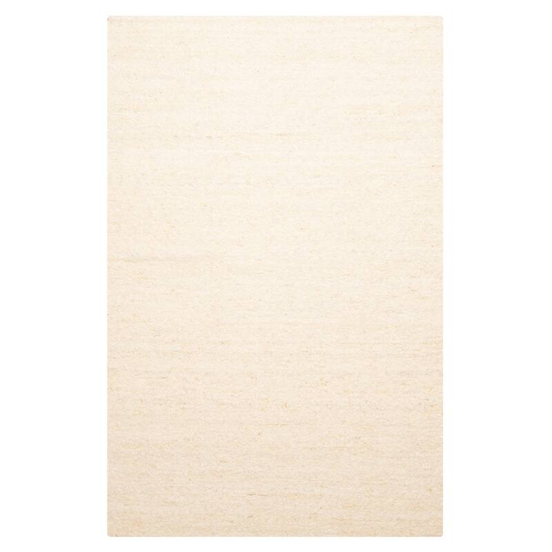 ECARPETGALLERY Braid weave Sienna Cream Wool Rug - 5'3 x 8'2