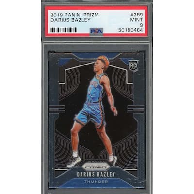 Darius Bazley 2019 Panini Prizm Basketball Rookie Card #289 PSA 9 - 8'6" x 11'6"