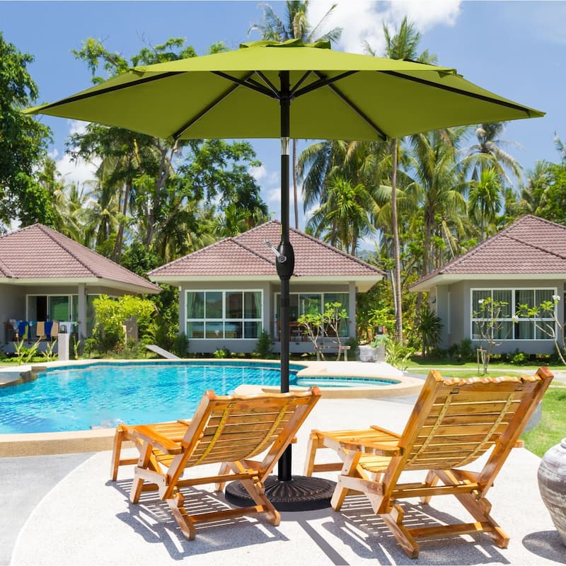 Bonosuki 7.5Ft Patio Market Umbrella Weather-Resistant Table Umbrella - Lemon Green