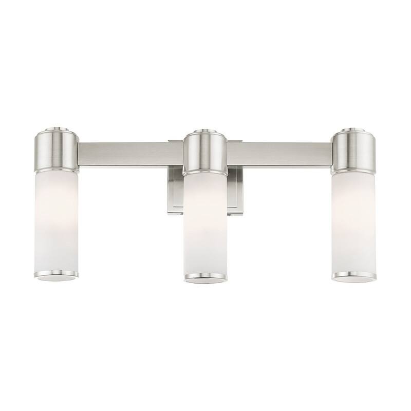 Livex Lighting 3-Light Wall Sconce/ Bath Light, 52123-91 - 22" W X 9.75" H X 3.875" EXT