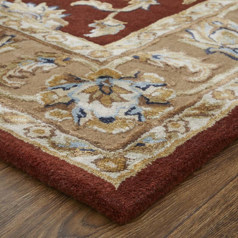 HomeRoots Oriental Traditional Rectangle Area Rug