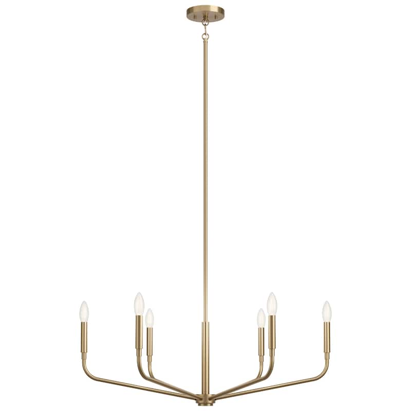 Kichler 52718 Madden 6 Light 32" Wide Taper Candle Style Chandelier