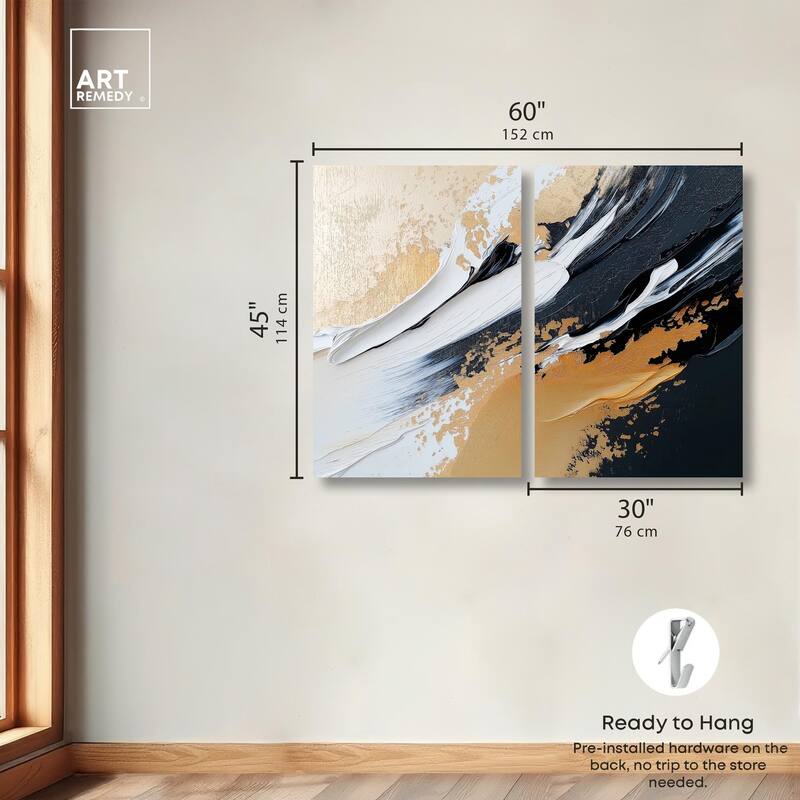 Forces III Canvas Set of 2 by Art Remedy, Gallery Wrapped