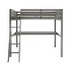 preview thumbnail 12 of 10, High Loft Bed with Desk and Storage, White
