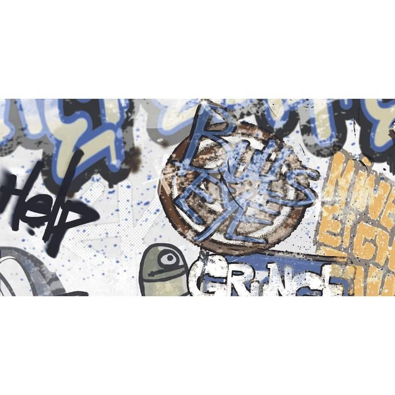 Monroe 24x48 White Matte Graffiti Porcelain Tile - Floor & Wall - Large Format