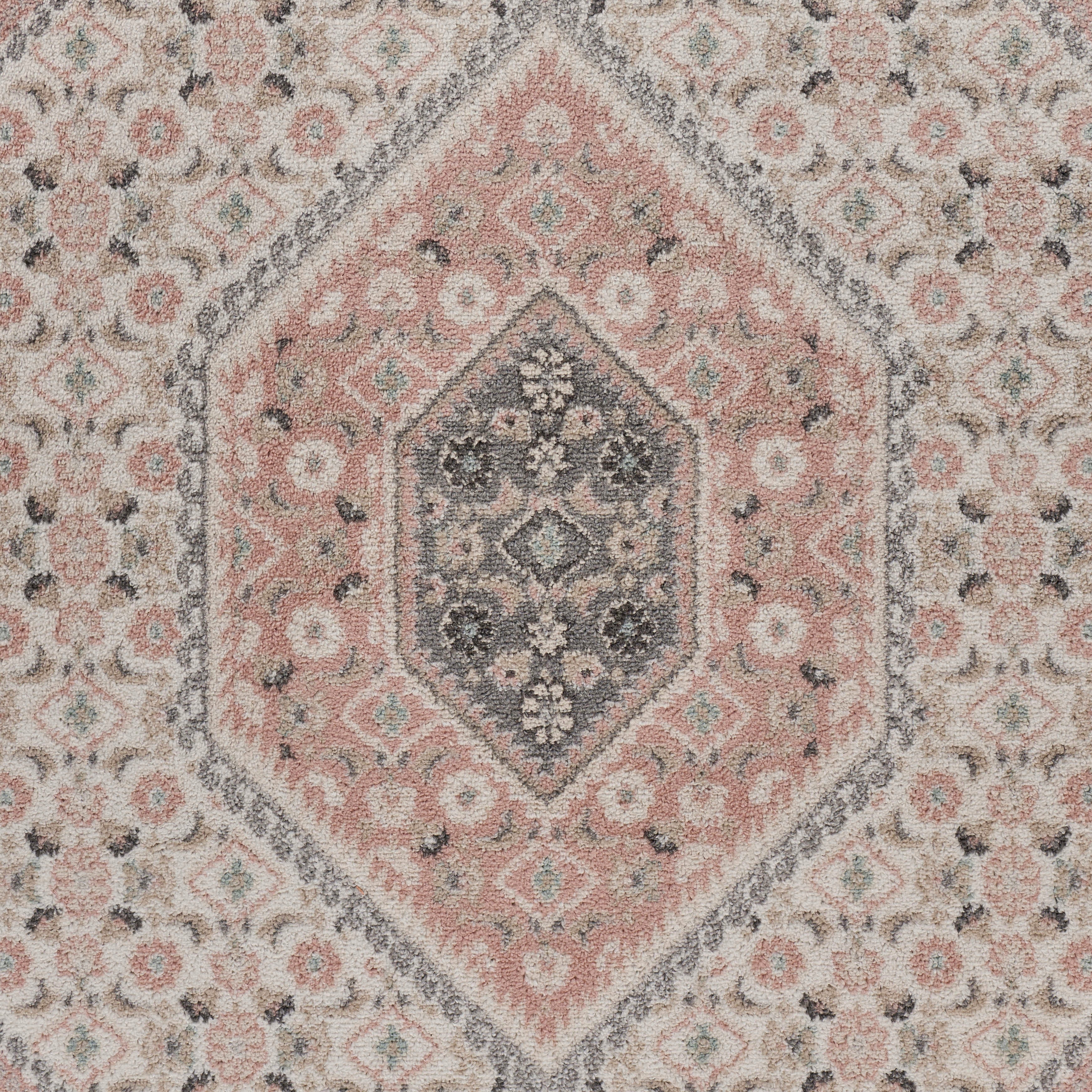 Ivory and Magenta Tribal Pattern Rug - Bed Bath & Beyond - 34190402