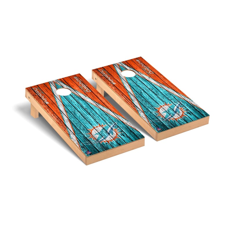 Miami Dolphins 2x4 Pro Cornhole Boards - V6 - NO Accessories