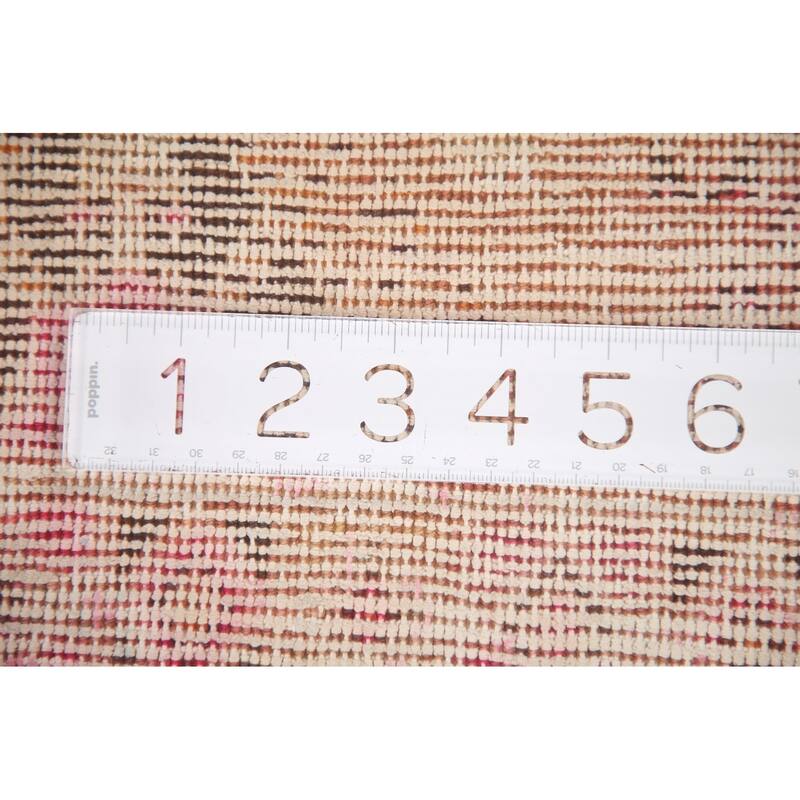 Hand Knotted Oriental 100% Wool Carpet Traditional All-Over Oranges & Rust Sirjan Area Rug - 5' 10'' X 4' 3''