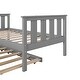 preview thumbnail 6 of 6, Twin Bed Frame Wood Platform Bed with Pull Out Trundle and Headboard and Footboard