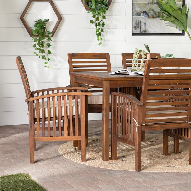 Middlebrook Surfside 7-piece Acacia Wood Outdoor Dining Set