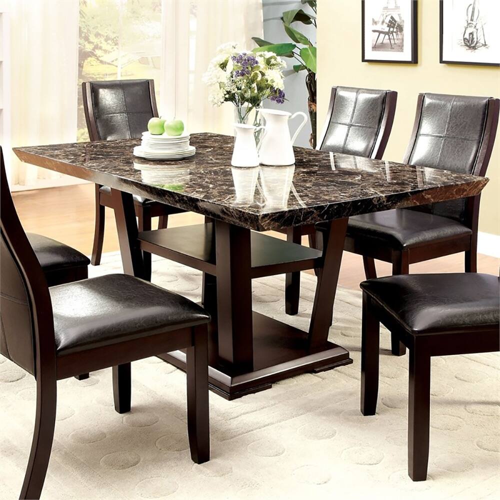 Furniture of America Ilis Traditional Cherry 64-inch Dining Table