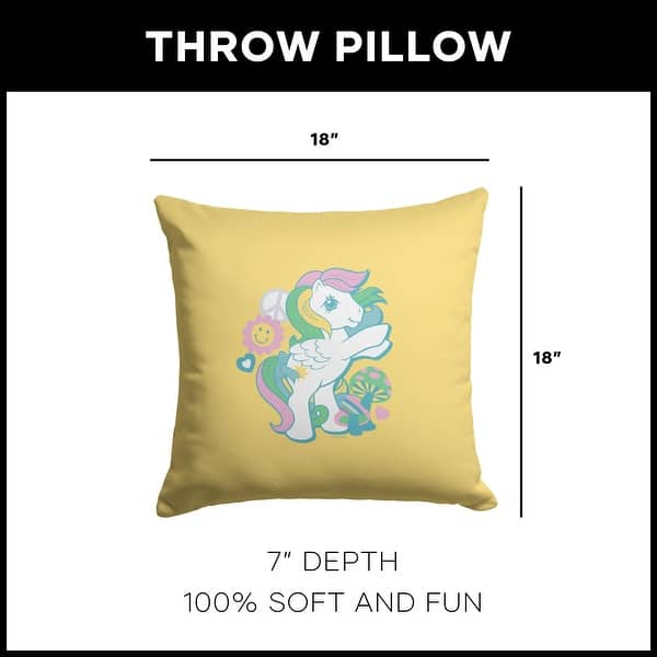 dimension image slide 2 of 6, Hasbro My Little Pony 18 Inch Throw Pillow