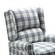 preview thumbnail 22 of 100, Olympus Upholstered Classic Manual Wingback Recliner with Spindle Legs by HULALA HOME