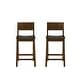 preview thumbnail 17 of 36, Linon Dahlia Wood 24-Inch Armless Counter Stool (Set of 2)