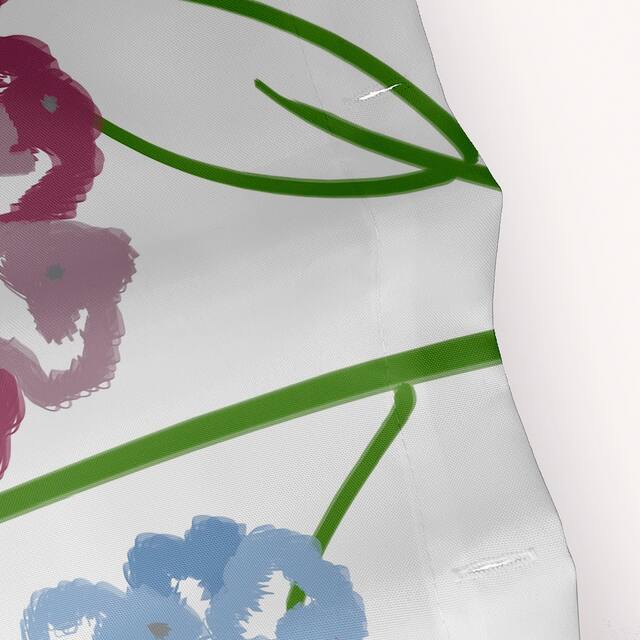 71 x 74-inch Hydrangeas Floral Print Shower Curtain