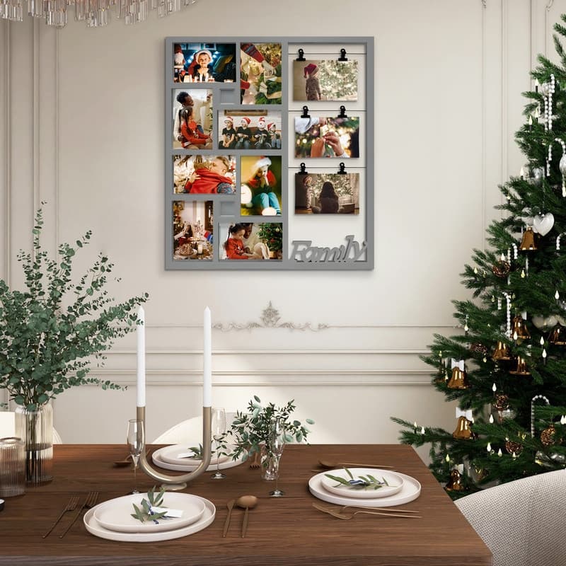 11 Opening Multi Compartment Display Photo Frame