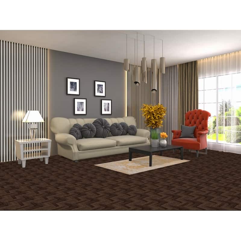 Gold Modern Abstract Accent Rug Handmade Wool Carpet - 2'8"x 4'9"