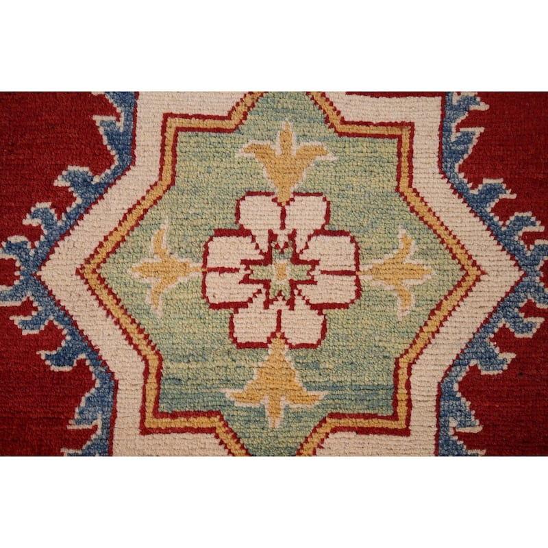 Red Kazak Oriental Area Rug Handmade Wool Carpet - 8'3" x 11'7"