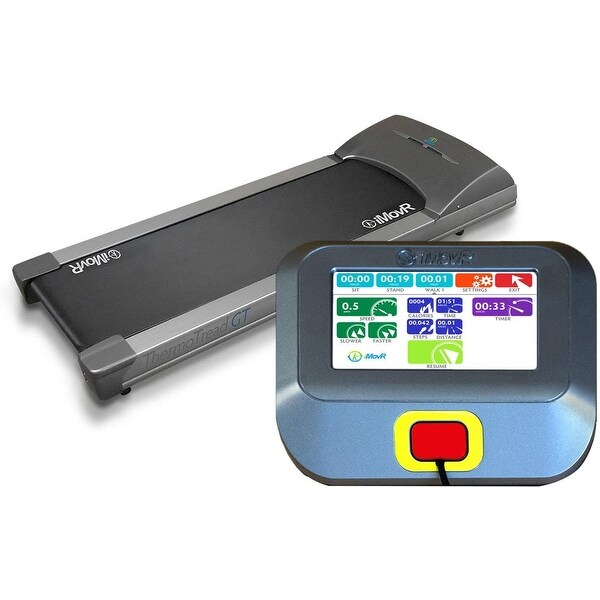 ThermoTread GT Desk Treadmill for Offices Measures Walking Standing Sitting Time Calories Burned Steps Black