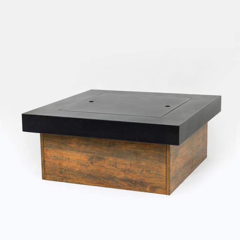 36-Inch Iron Wood-Burning Fire Pit Table