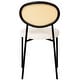 preview thumbnail 25 of 95, LeisureMod Euston Set of 2 Modern Dining Chair with Wicker Back & Upholstered Velvet Seat for Home Office Living Room & Kitchen