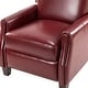preview thumbnail 78 of 96, Gladis Modern Retro Genuine Leather Recliner with Nailhead Trim Set of 2 by HULALA HOME
