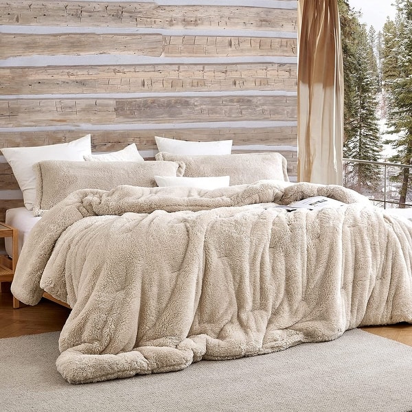 slide 2 of 6, Coma Inducer® Oversized Comforter - The Original Plush - White Sand White Sand - Oversized King