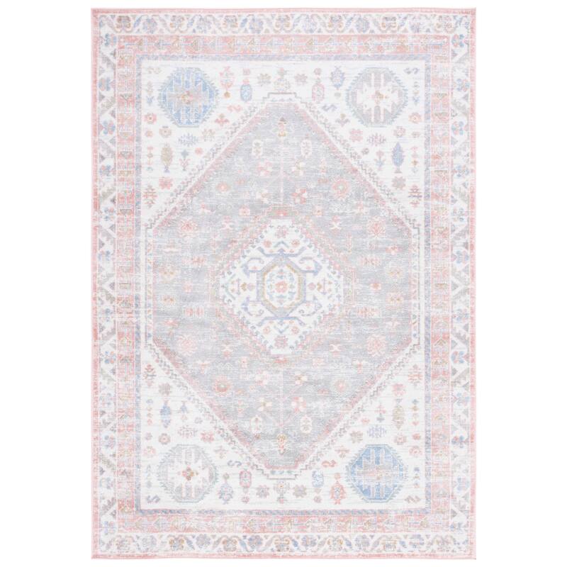SAFAVIEH Bayside Machine Washable Surmeli Shabby Chic Rug